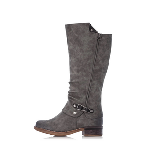 Rieker Women's Fabrizia 52 Tall Waterproof Boot (Smoke Gray)