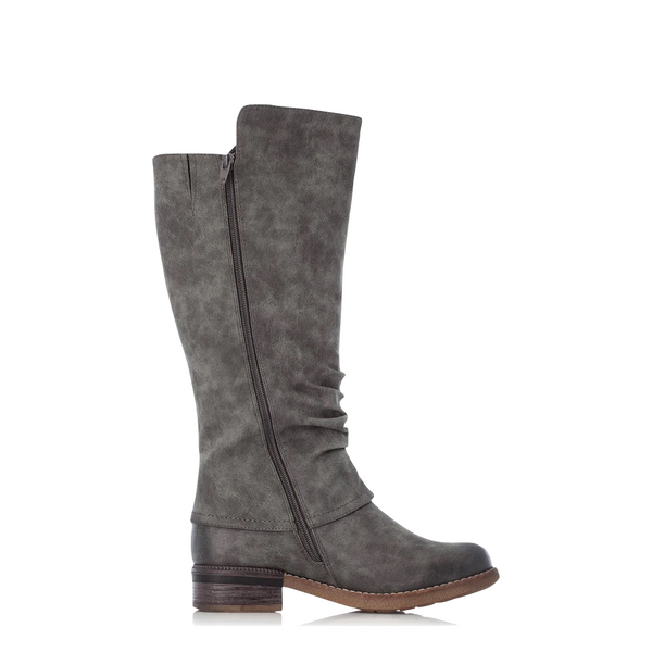 Rieker Women's Fabrizia 52 Tall Waterproof Boot (Smoke Gray)