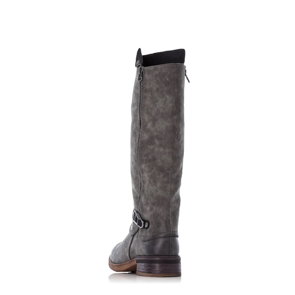 Rieker Women's Fabrizia 52 Tall Waterproof Boot (Smoke Gray)