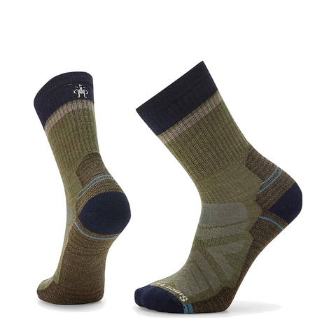 Smartwool Men's Hike Light Cushion Winding Trail Crew Socks (Winter Moss)