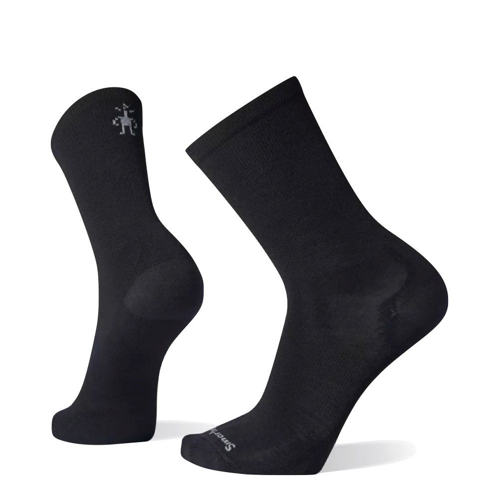 Side (left) view of Zero Cushion Everyday Anchor Line Crew socks for men.