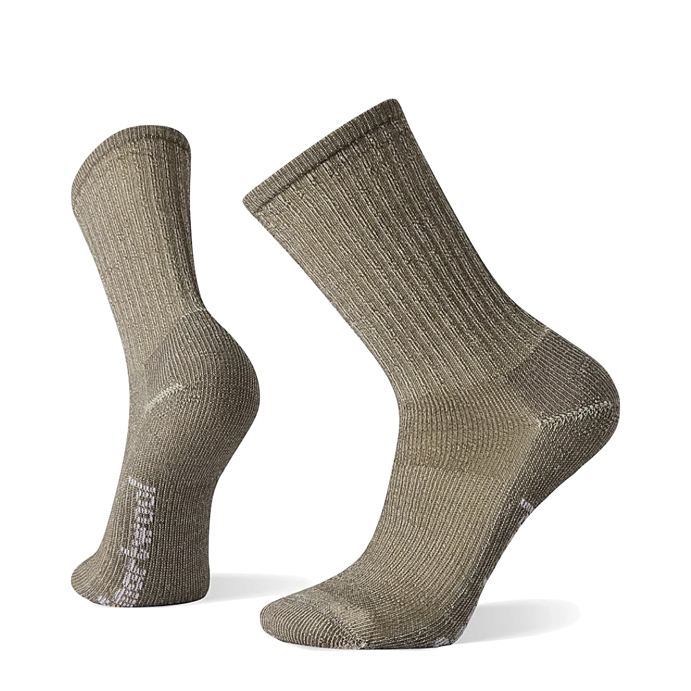 Side (left) view of Smartwool Hike Classic Edition Light Cushion Crew socks for unisex.