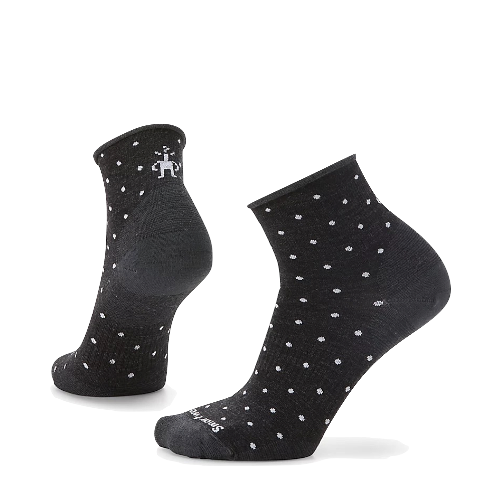 Smartwool Women's Everyday Classic Dot Ankle Socks in Charcoal