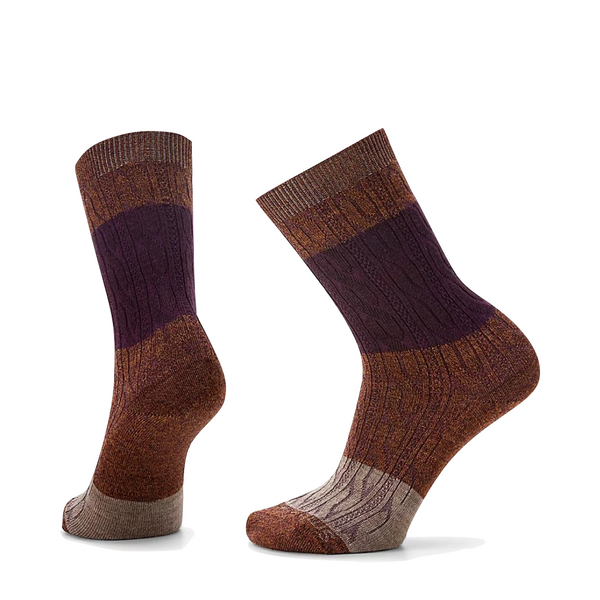 Smartwool Women's Everyday Color Block Cable Crew Socks