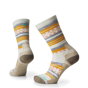 Smartwool Women's Hike Light Cushion Margarita Crew Socks in Natural