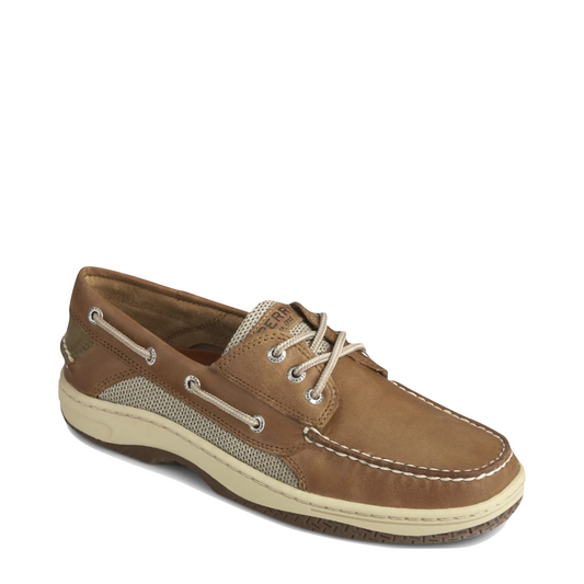 Sperry Men's Billfish Leather 3 Eye Boat Shoe in Dark Tan