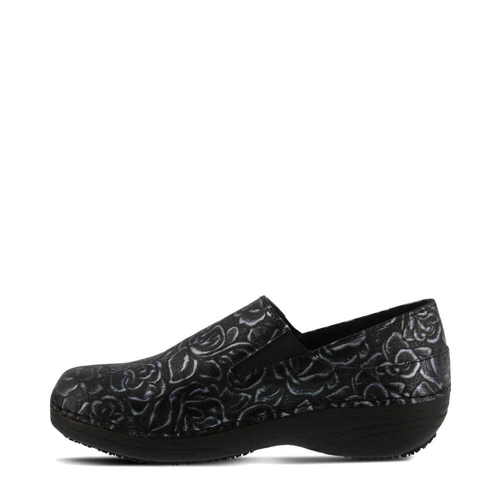 Side (left) view of Spring Step Manila Slip Resistant Slip On for women.