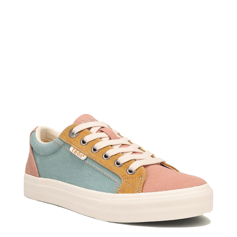 Taos Women's Plim Soul Canvas Lace Sneaker in Beach Multi