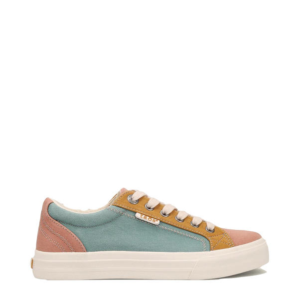 Taos Women's Plim Soul Canvas Lace Sneaker in Beach Multi