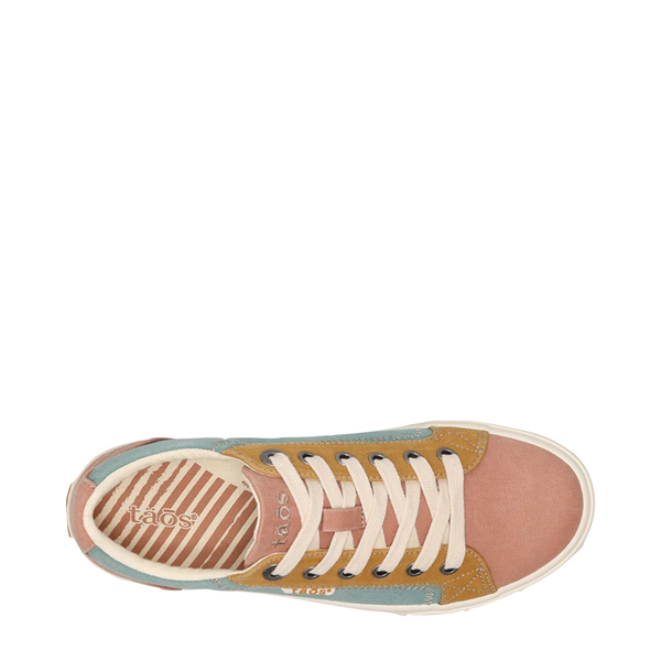 Taos Women's Plim Soul Canvas Lace Sneaker in Beach Multi