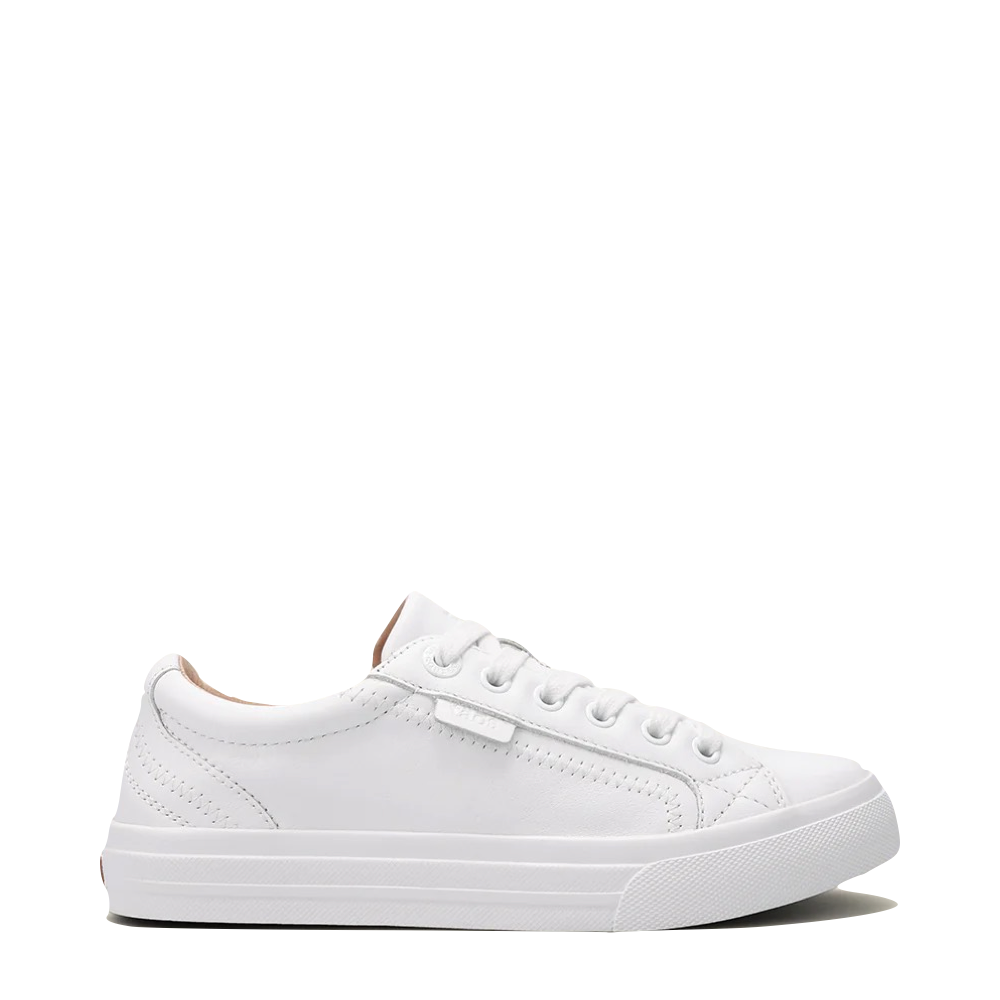 Side (right) view of Taos Plim Soul Lux Leather Sneaker for women.