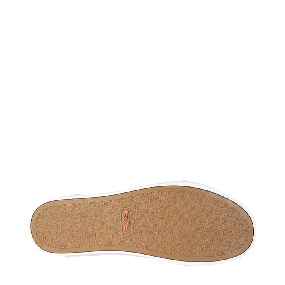 Bottom view of Taos Plim Soul Lux Leather Sneaker for women.