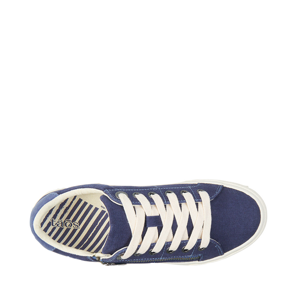 Taos Women's Z Soul Side Zip Canvas Lace Sneaker