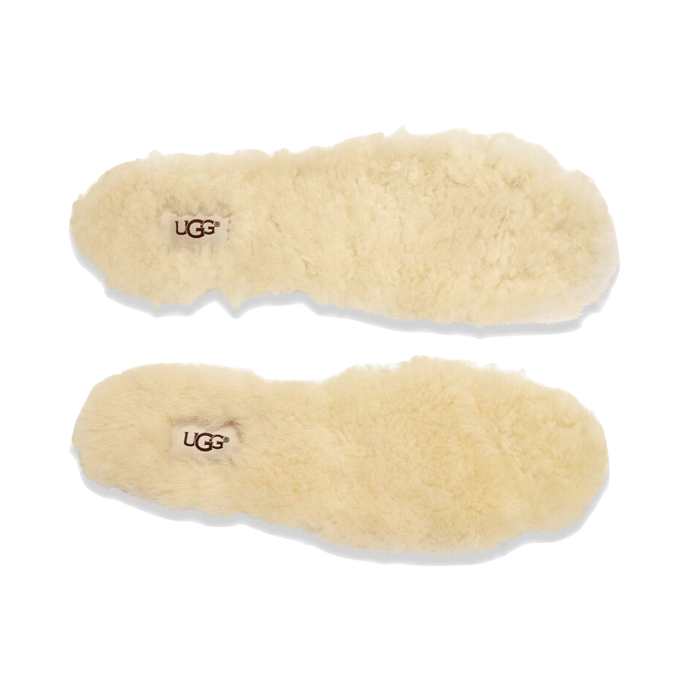 Top-down view of Ugg Replacement Sheepskin Insoles for men.