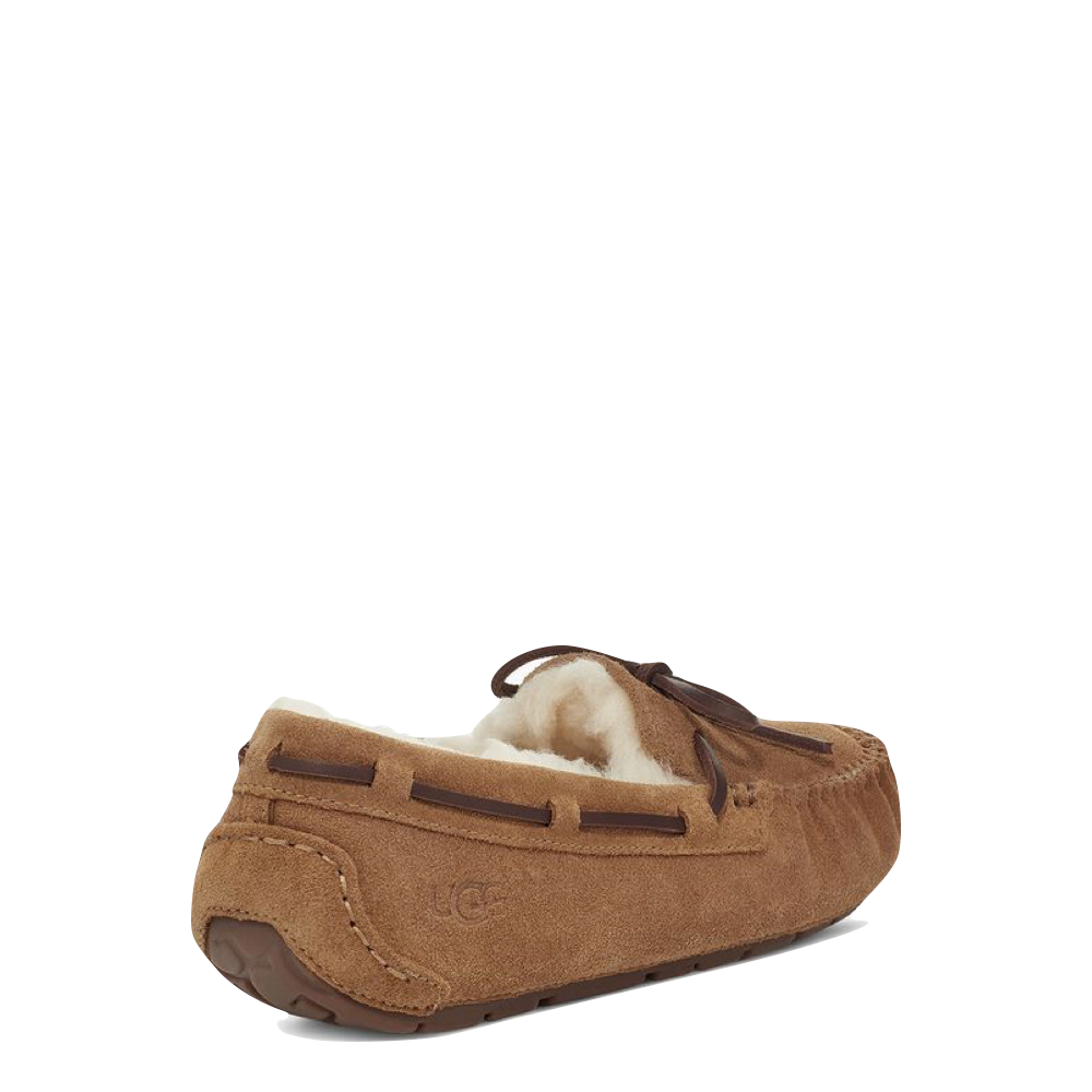 Heel view of Ugg Dakota Moc Sheepskin Slipper for women.