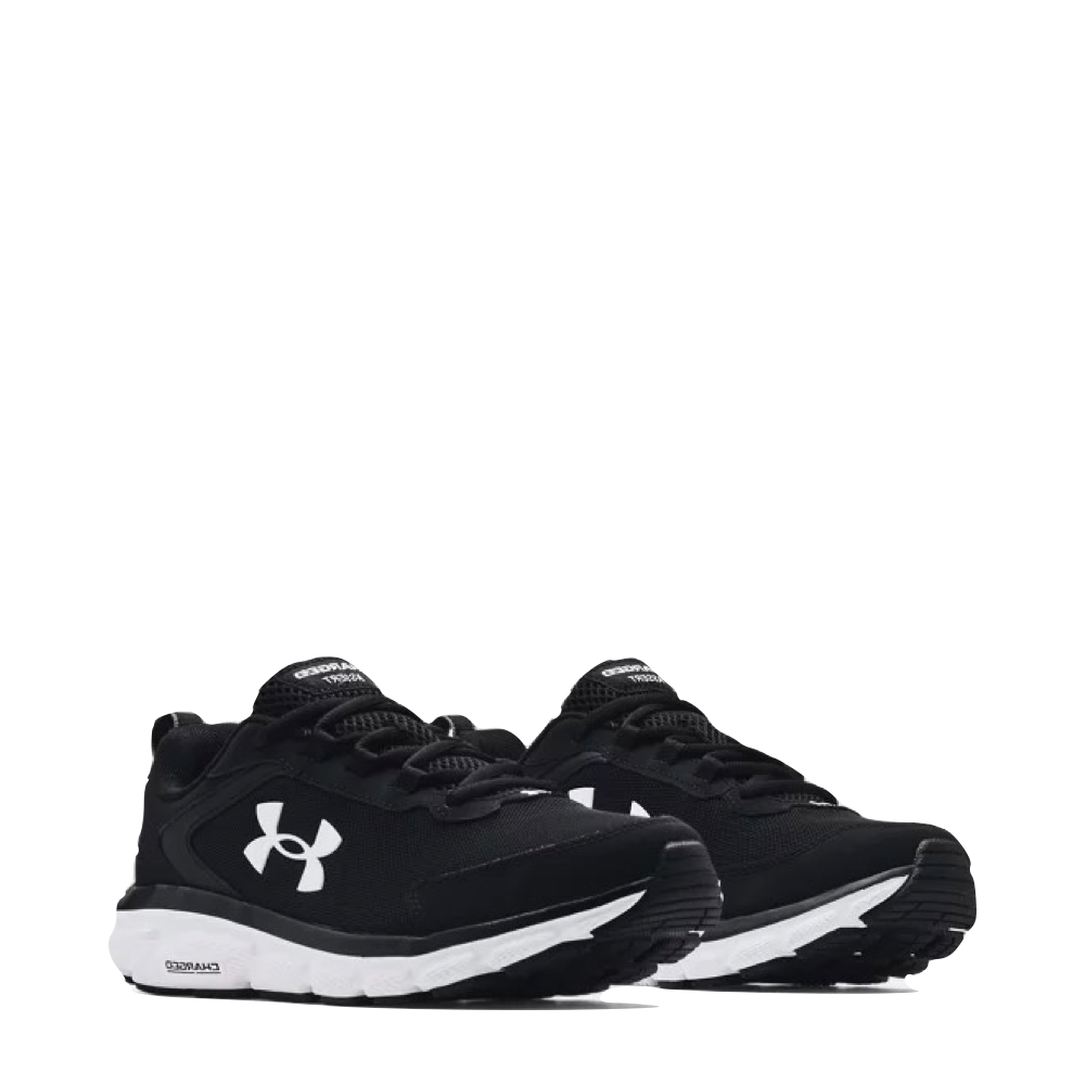 Under Armour Men's Charged Assert 9 Running Shoes (Black/White)