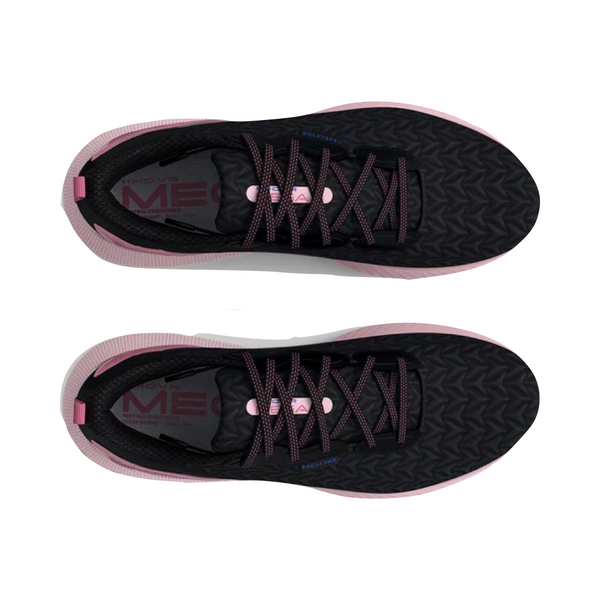 Under Armour Women's HOVR Mega 3 Clone Running Shoes (Black/Pink)