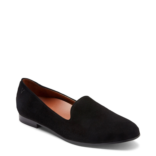 Toe view of Vionic Willa Slip On Suede Loafer for women.