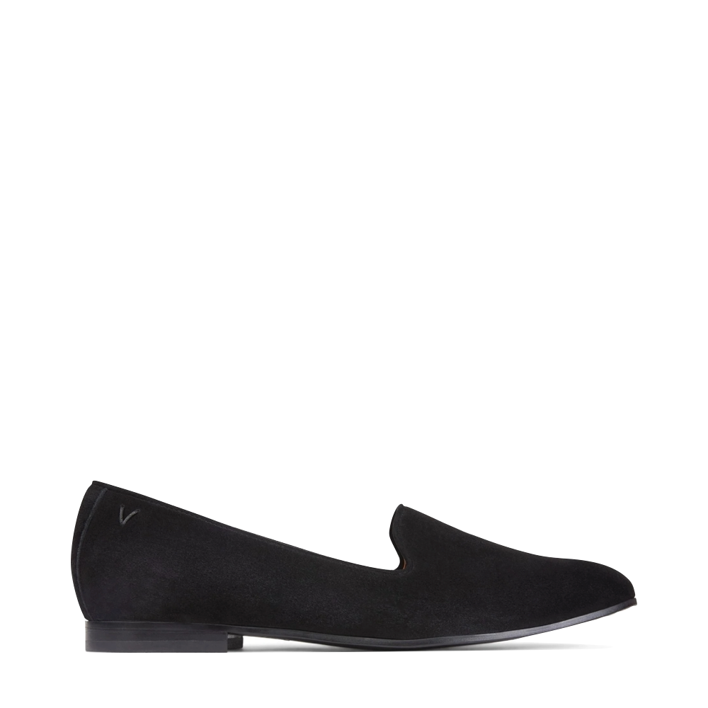 Side (right) view of Vionic Willa Slip On Suede Loafer for women.