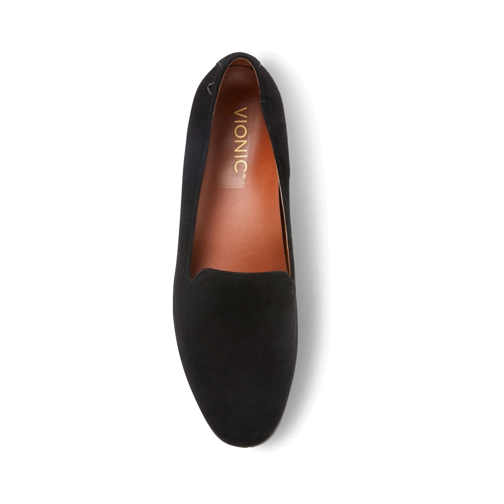 Top-down view of Vionic Willa Slip On Suede Loafer for women.