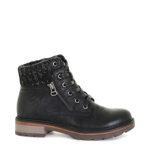 Wanderlust Women's Amy Knit Cuff Waterproof Lace Boot