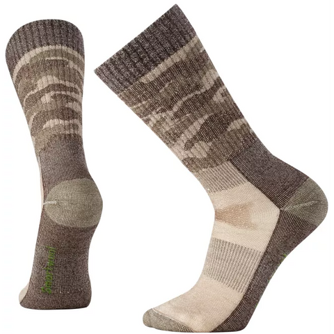 Smartwool Men's Hunt Classic Edition Full Cushion Camo Tall Crew Socks in Fossil