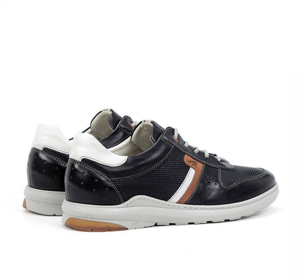Dorking by Fluchos Men's Jack Leather Lace Sneaker (Navy)